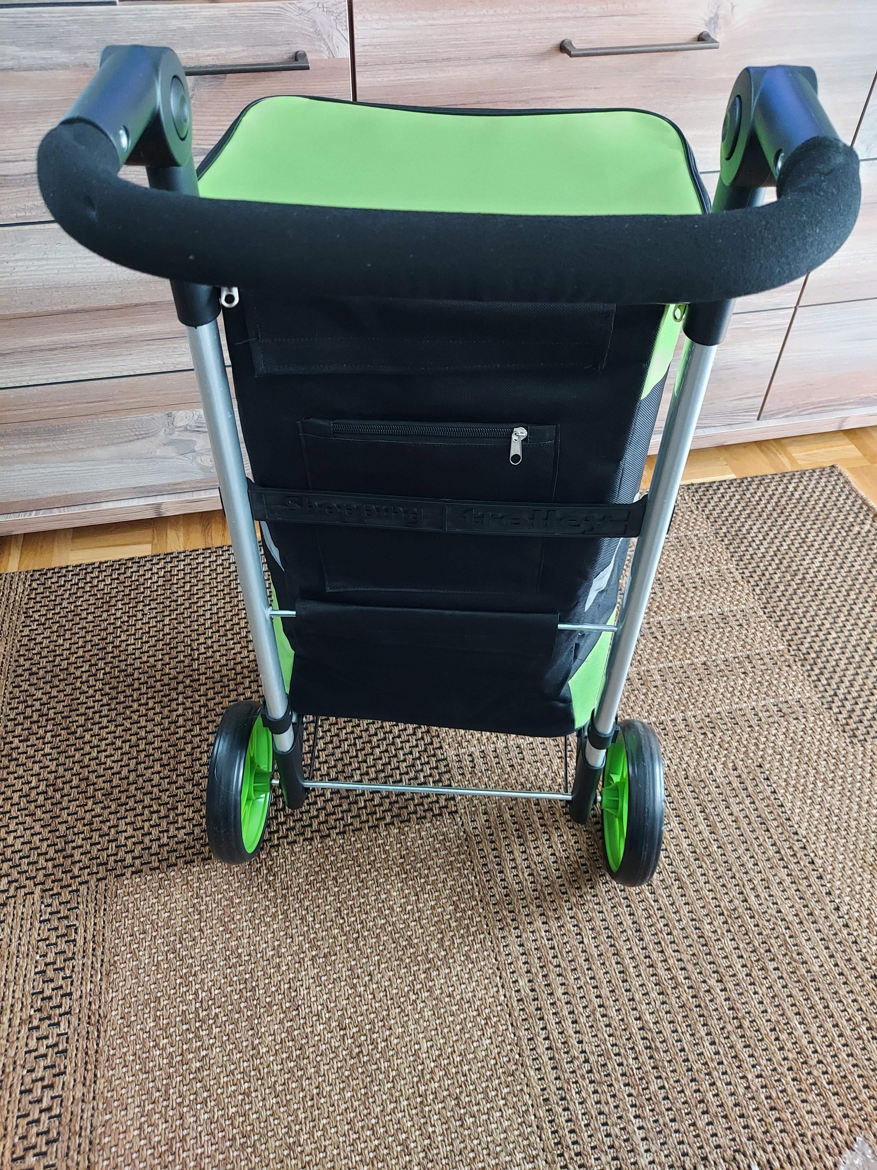 New security Trolley mit Kühlschrank und verstellbarem Griff