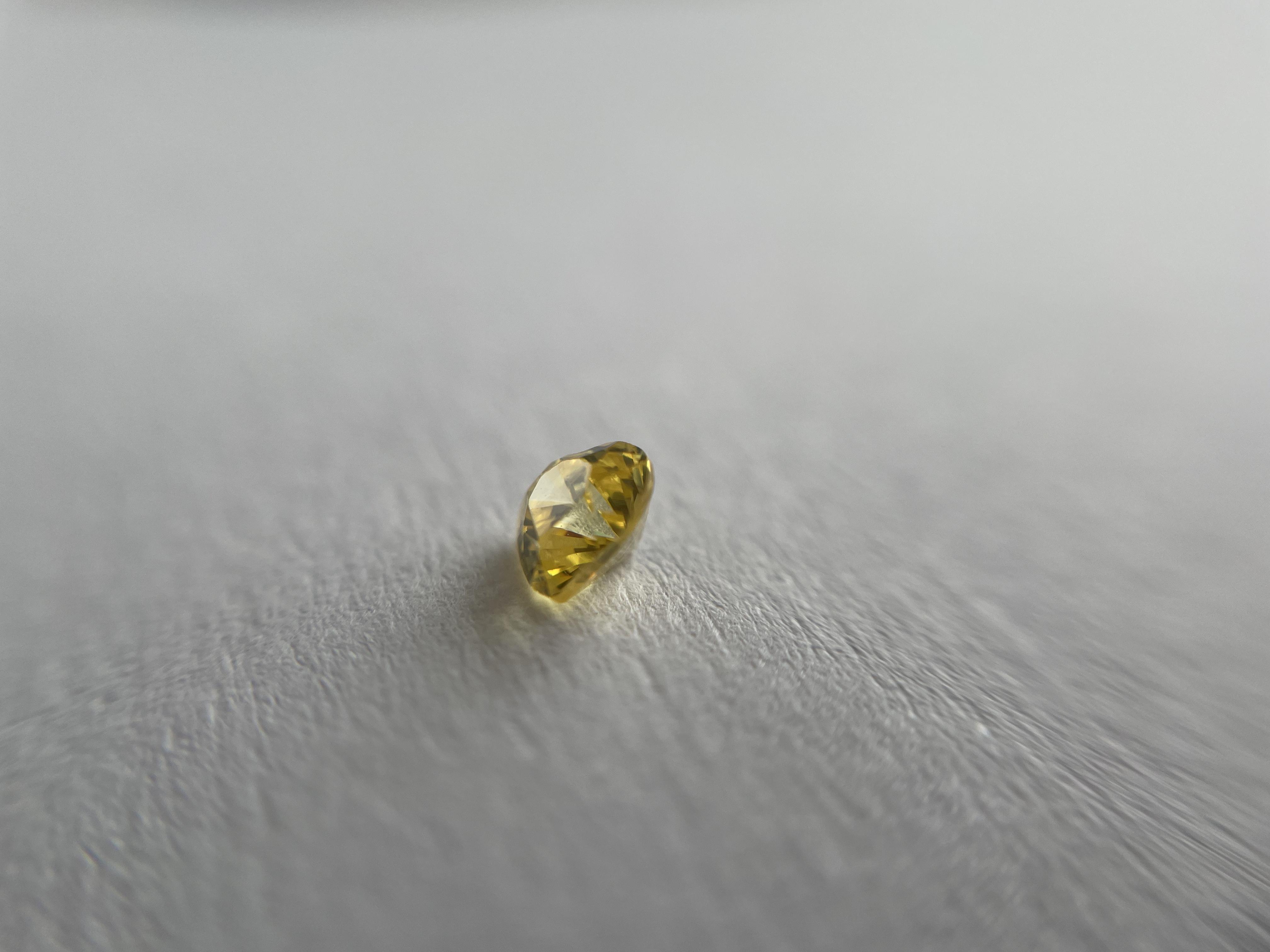 Synthetic Yellow Sapphire 0.49 ct.