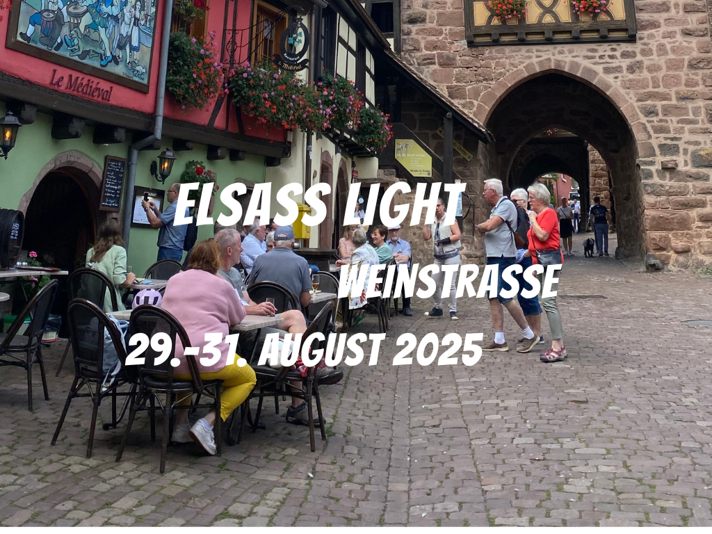 Elsass light 29. - 31. August 2025 - Doppelzimmer pro Person