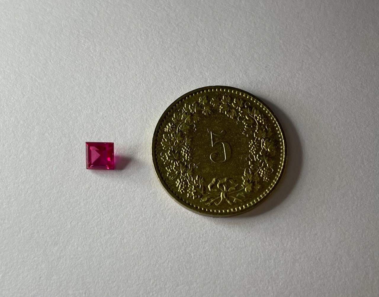 Synthetic Ruby 0.3 ct.