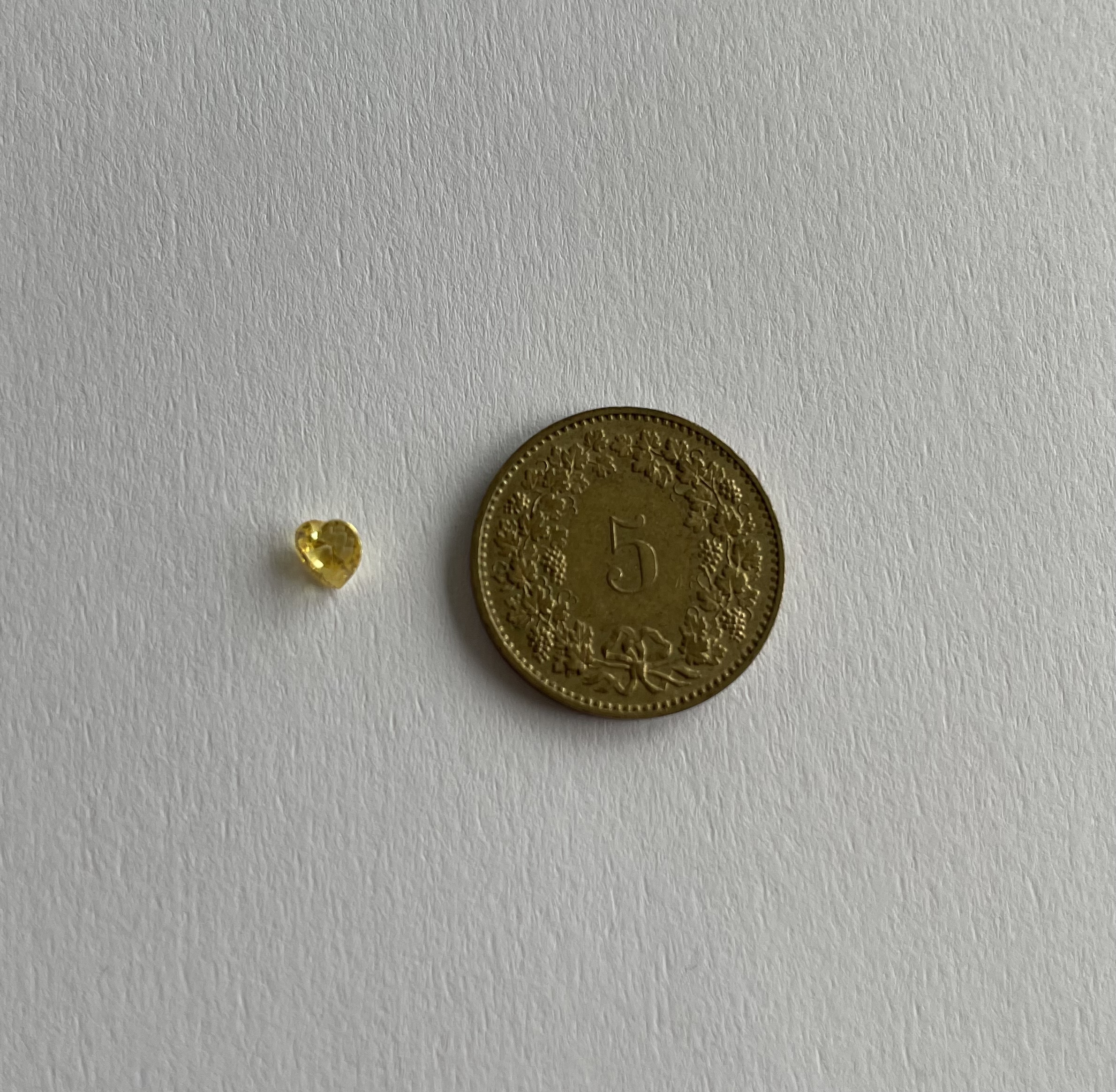 Synthetic Yellow Sapphire 0.49 ct.