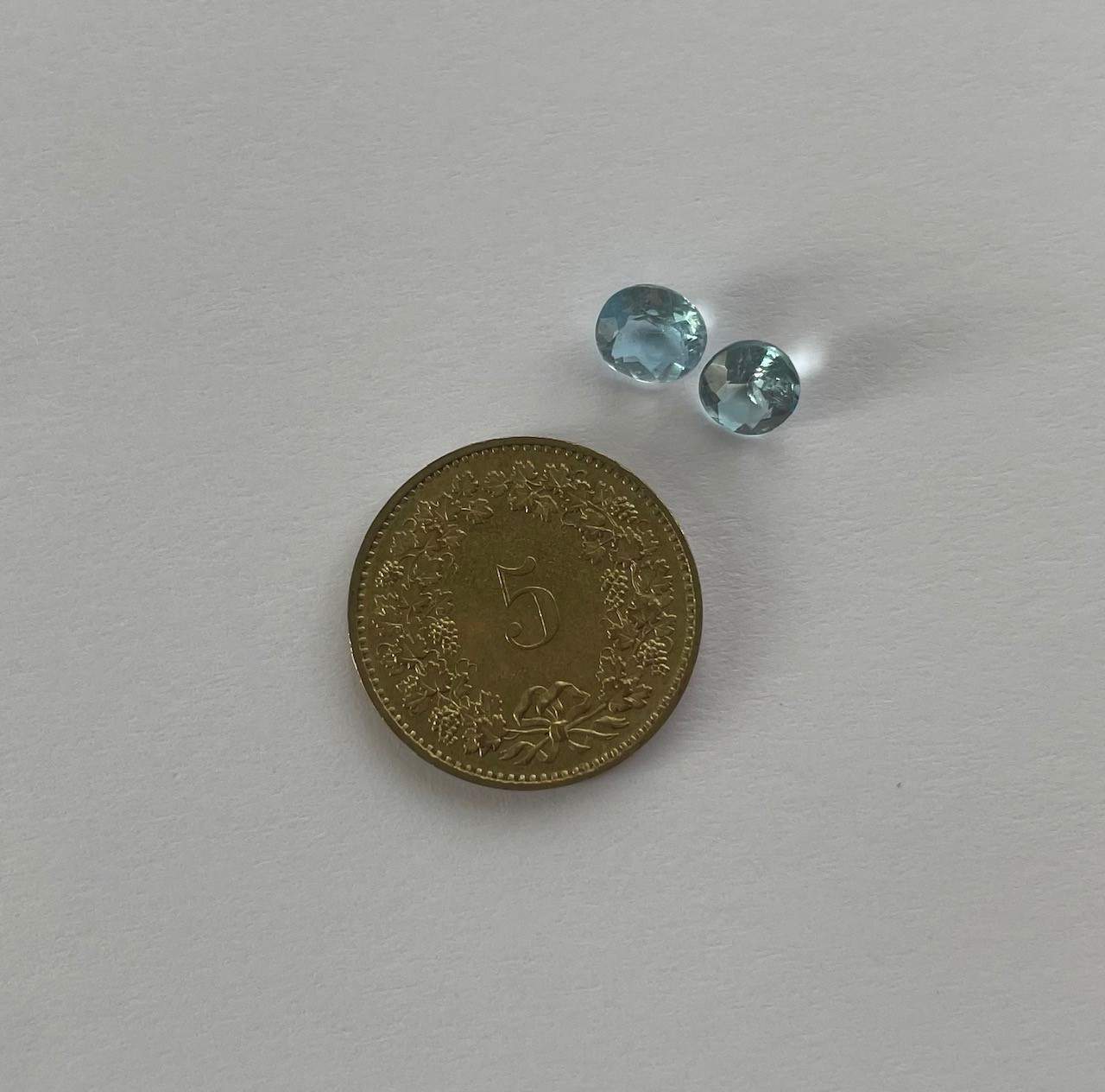 Aquamarines 0.82 ct.