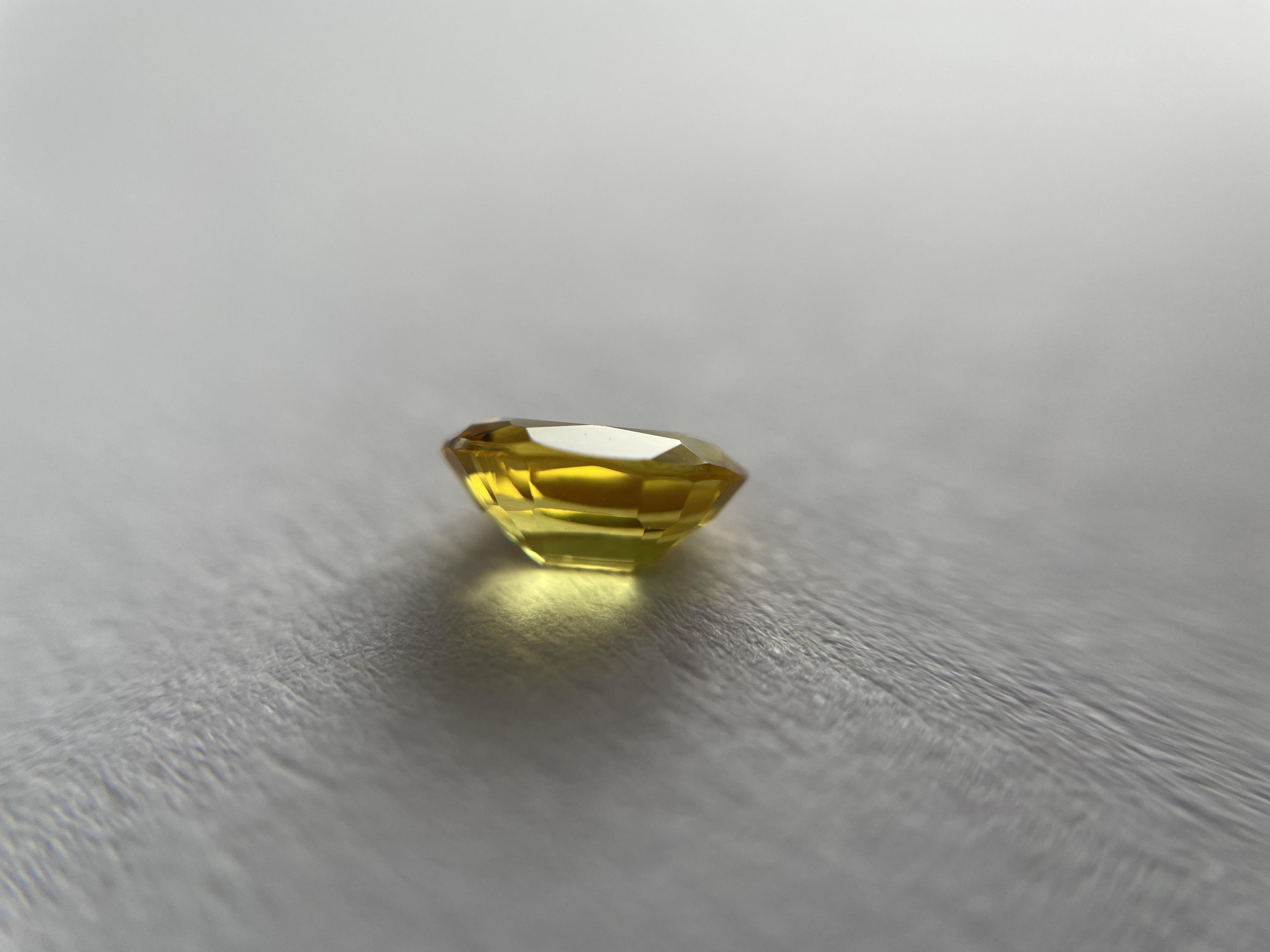 Synthetic Yellow Sapphire 0.62 ct.