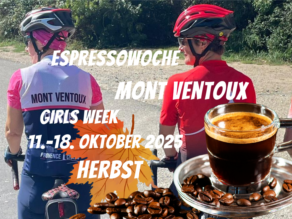 Girls Week Mont Ventoux Espresso 11.-18.Oktober 2025 - Doppelzimmer pro Person